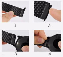 Load image into Gallery viewer, Watch Band Bracelet For Samsung Galaxy Watch 3 for Galaxy Active 2 Strap 42mm Metal Stainless Steel Magnetic 20mm Wrist Strap - Blue
