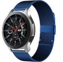 Load image into Gallery viewer, Watch Band Bracelet For Samsung Galaxy Watch 3 for Galaxy Active 2 Strap 42mm Metal Stainless Steel Magnetic 20mm Wrist Strap - Blue
