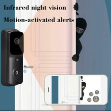 Load image into Gallery viewer, WiFi Smart Video Doorbell Camera - Black
